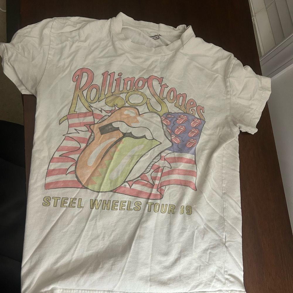 Abercrombie & Fitch White Soft Tee